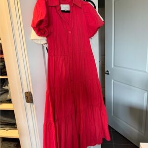 Brochu Walker Vibrant Red Maxi Dress
